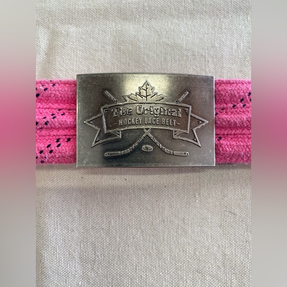 the original hockey lace belt Other - The Original Hockey Lace Belt Pink Cord Belt Adjustable Athletic Wear